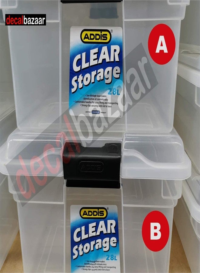 Decalbazaar A to Z Alphabet Round Letter Labels (Set 2), Vinyl Glossy Finish, 2 Inch, Red, Indoor Outdoor Use - Image 3